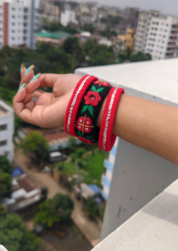 Scarlet Secret Bangle Set Handmade Bangle